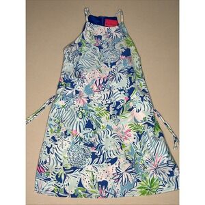 Lilly Pulitzer Women's Pearl Romper Coastal Blue Size 0